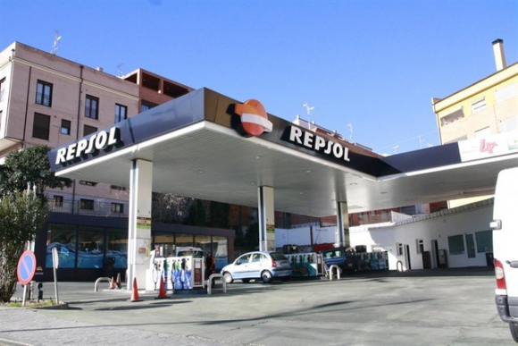 Estación de servicio de Repsol.