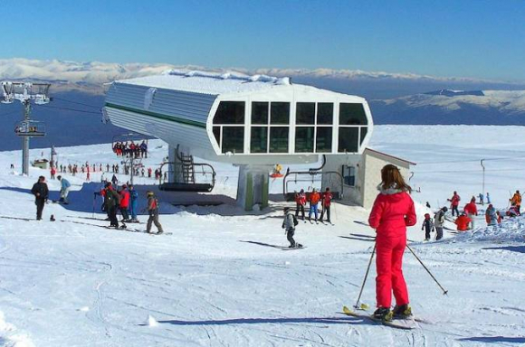 Estación de esquí de Manzaneda en Ourense.