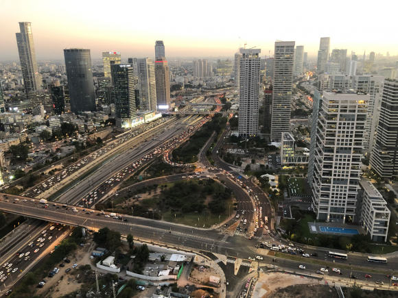 Tel Aviv, capital financiera de Israel.