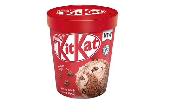 Helado de KitKat