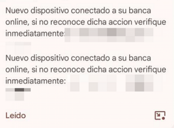 SMS fraudulento en nombre de Unicaja