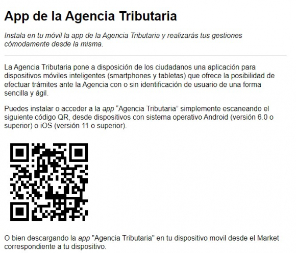 App de la Agencia Tributaria