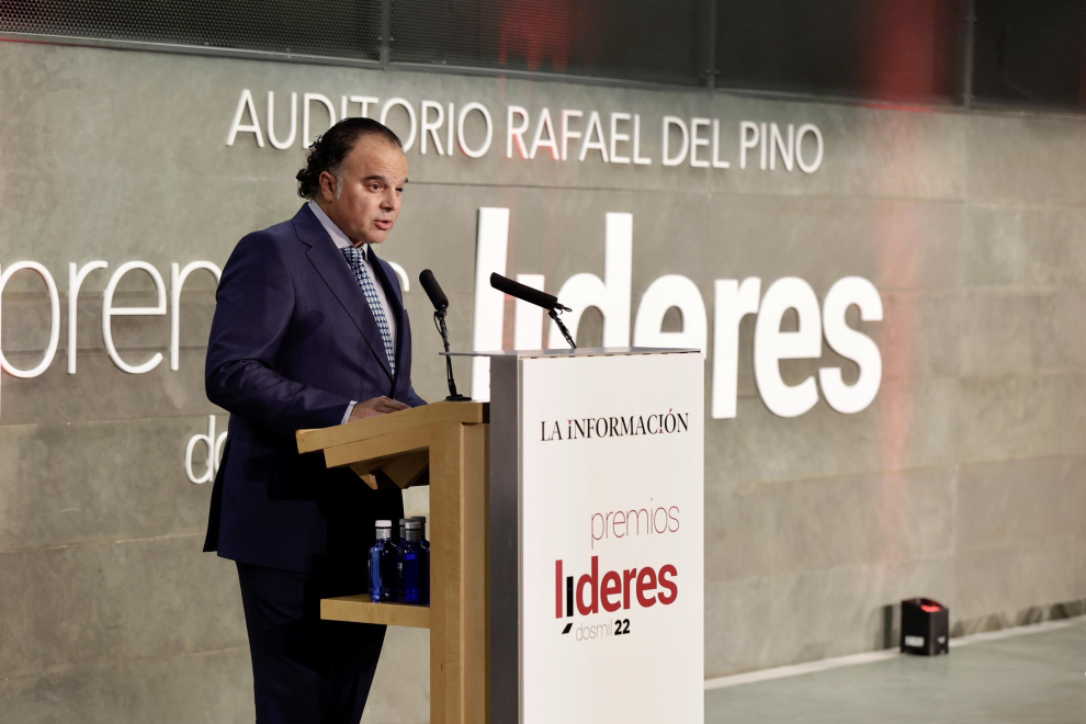 Fernando de Yarza durante su discurso en los Premios Líderes La Información 2022