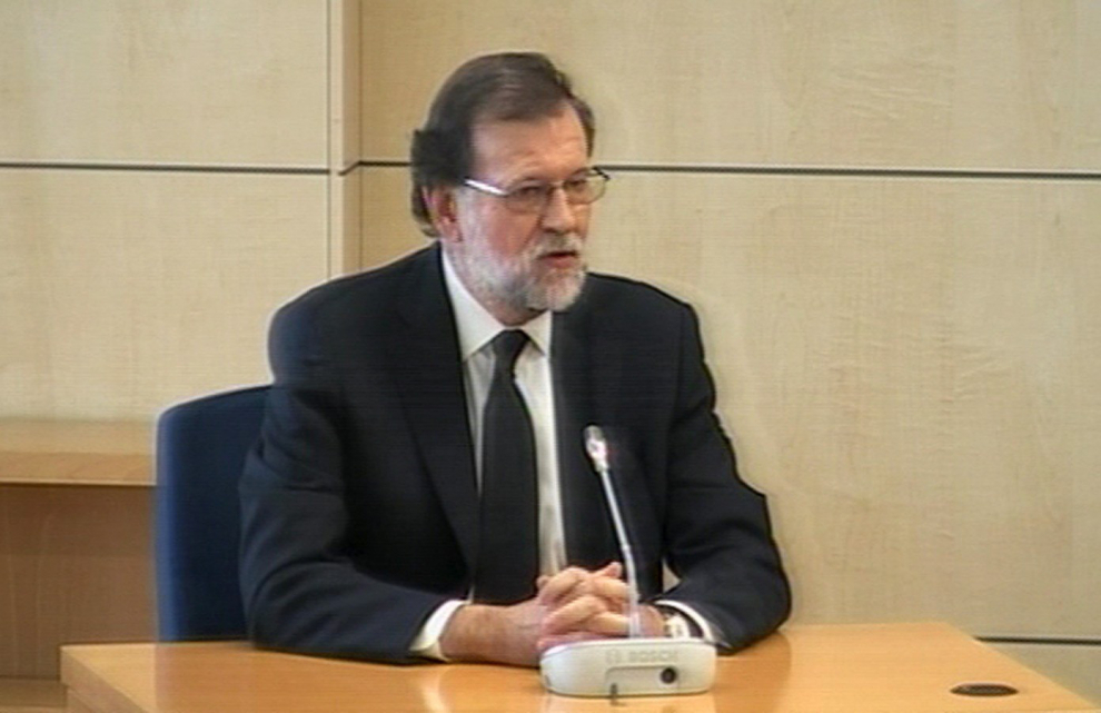 La declaración de Rajoy en la Audiencia Nacional en fotos