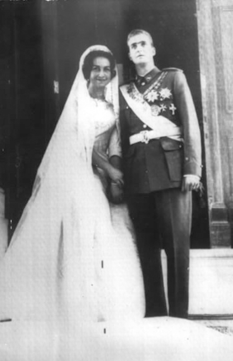 Matrimonio Don Juan Carlos y la Reina Sofía en Atenas.
