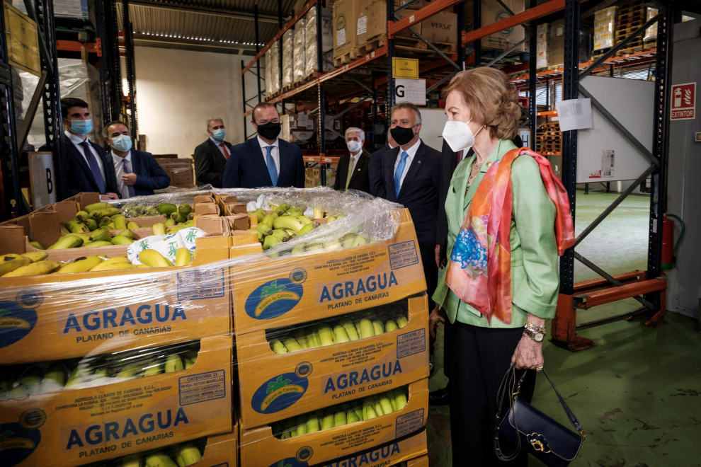 La Reina Sofía visita este jueves el Banco de Alimentos de Las Palmas de Gran Canaria.