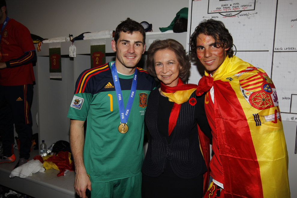 S.M. la Reina con el deporte español.