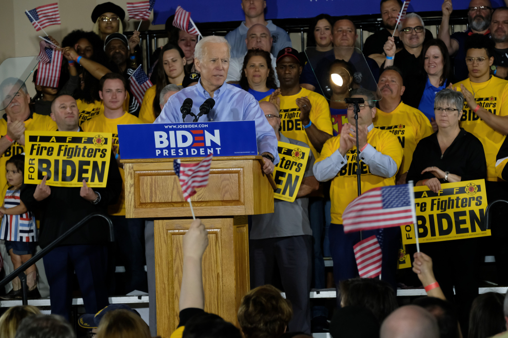 Tras anunciar su candidatura, el pasado 25 de abril de 2019, Biden inicia su campaña presidencial en Pittsburgh.