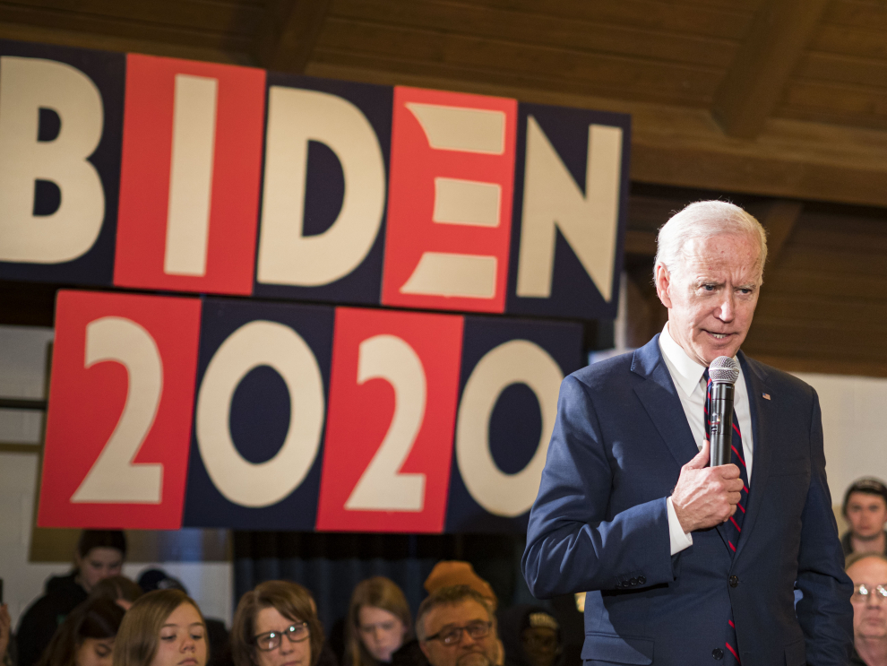 18 de enero de 2020. Campaña electoral de Joe Biden en Iowa.
