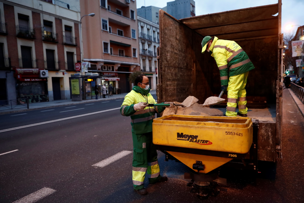Alerta por nevadas en toda en la Comunidad de Madrid.