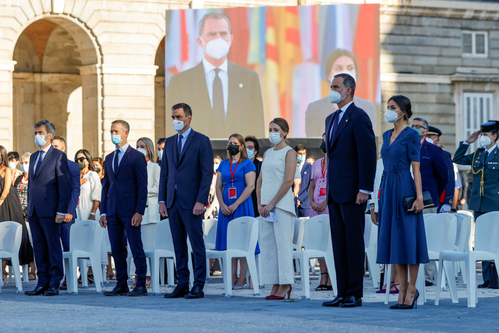 Los reyes Felipe y Letizia presiden el acto de homenaje