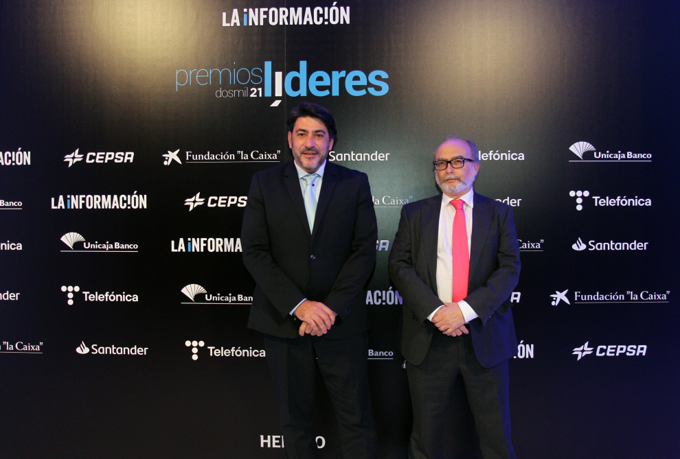 David Pérez, Consejero de Transporte e Infraestructuras de la Comunidad de Madrid y Antonio Maeso, Adjunto al Director de La Información