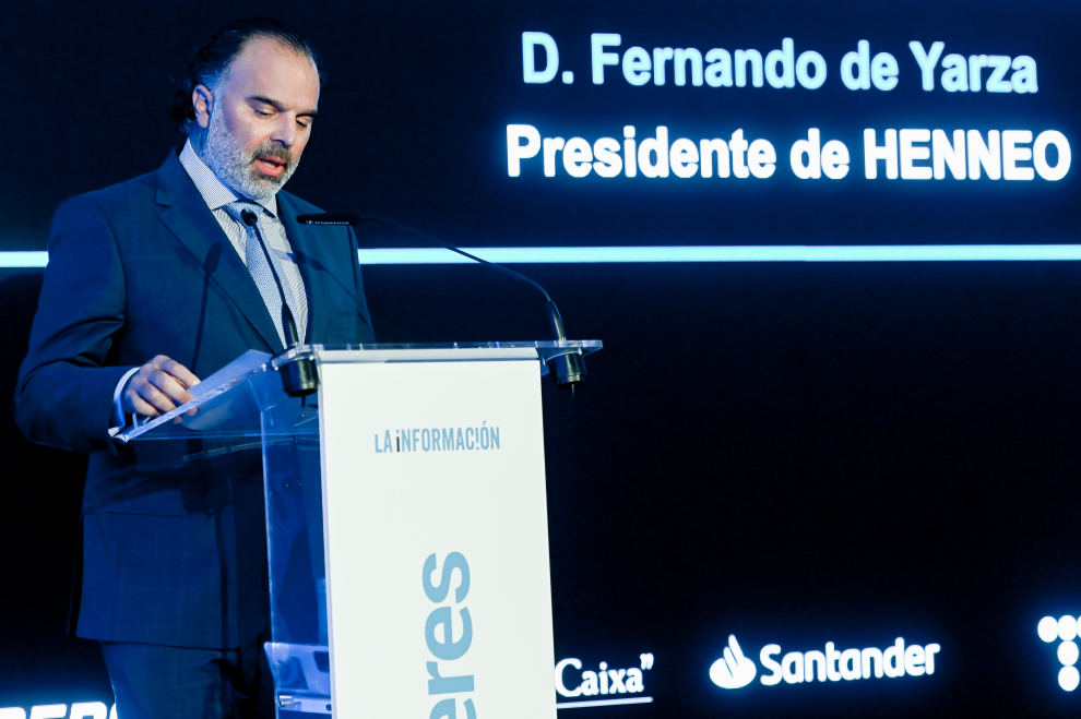 Fernando de Yarza durante su discurso en los IV Premios Líderes de La Información 2021