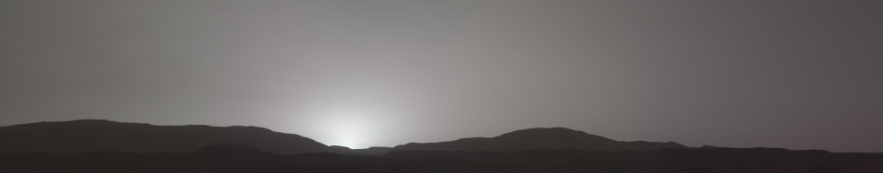 Esta puesta de sol en Marte fue capturada por el Rover Perseverance Mars de la NASA utilizando su sistema de cámara Mastcam-Z.