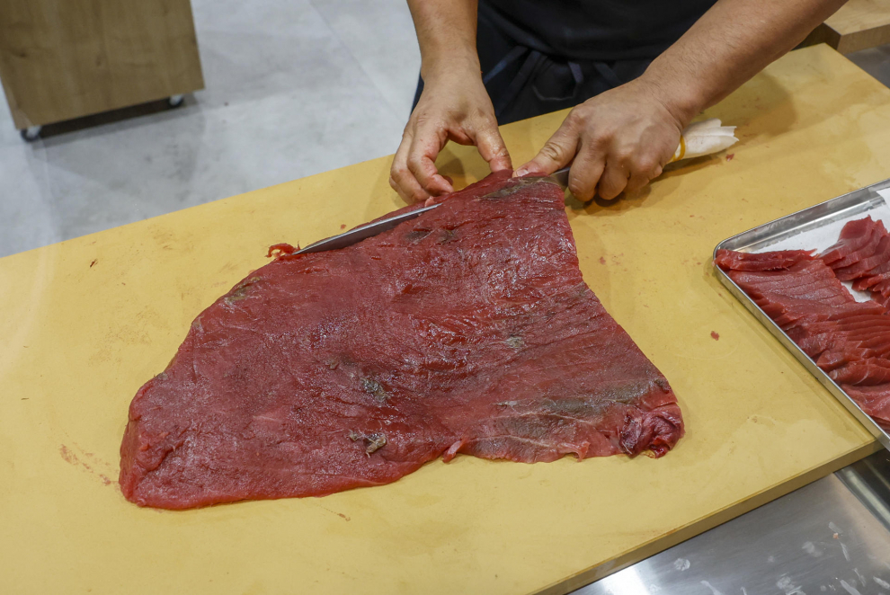 Fileteado de atún rojo en la 36ª edición del Salón Gourmets