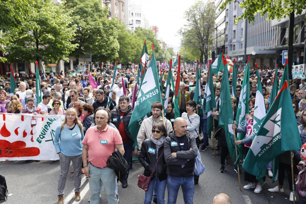 Manifestación del Primero de Mayo, Día del Trabajador en Bilbao