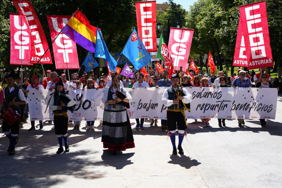 Manifestación del Primero de Mayo, Día del Trabajador en Oviedo