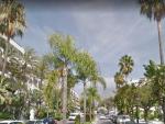 Calle de Marbella en la que se ha producido un tiroteo