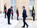 Sánchez se reúne con Macron en el Palacio del Elíseo