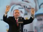 El presidente de Turquía, Recep Tayyip Erdogan, en un acto público