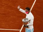 Rafa Nadal celebra su victoria número 13 de Roland Garros en la edición de 2020