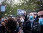 Manifestación contra el terrorismo en París