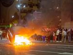 Unos 150 radicales han protagonizado esta tarde-noche disturbios en el centro de Logroño