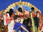 Celebracioón de un festival religioso en Guwahati, en el estado indio de Assam