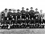 Antonio Resines (tercero por la derecha en la fila de abajo), con el equipo del Colegio Santa María del Pilar