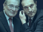 Manuel Azuaga y Manuel Menéndez, presidente y consejero delegado de la futura Unicaja.