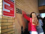 Varios alumnos de la comarca de los Monegros protestan por la España Vaciada