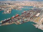 Imagen aérea del Puerto de Valencia, el segundo más importante de España
