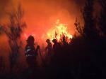 Incendio forestal en Cantabria.