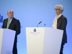 Luis de Guindos, vicepresidente del Banco Central Europea (BCE), y Christine Lagarde, presidenta.