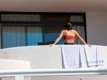 Un balcón del Hotel Palma Bellver, el hotel puente donde se alojan algunos estudiantes que visitaron Mallorca.