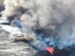 Imágenes del nuevo foco de emisión en el volcán de La Palma.