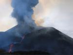 Volcán erupción