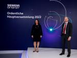Christian Bruch, CEO de Siemens Energy, y Maria Ferraro, directora financiera.