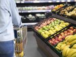 Supermercado lineal de fruta