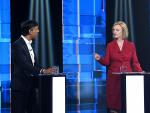 Conservative leadership candidates Rishi Sunak (L) and Liz Truss during 'Britain's Next Prime Minister