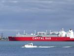 Un metanero de GNL australiano arriba en un puerto británico.