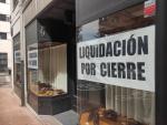 Cierre de un comercio en Oviedo