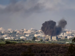 Imagen de archivo de un ataque en la guerra de Israel-Hamás