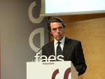 Aznar dice que su "sitio" es FAES y advierte contra el falso dilema independentista: elegir entre disolución o fractura