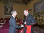 Urkullu traslada al cardenal Parolin una invitación para que el Papa visite Euskadi y le expone los ejes de su Gobierno