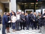 Trabajadores y sindicatos se concentran ante entidades financieras en repulsa por el asesinato de La Solana