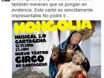 Presidente murciano critica el "mal gusto y la provocación ofensiva" por el cartel de la revista Mongolia