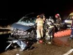 Un muerto y cuatro heridos, un de ellos muy grave, en un accidente en la N-232, en El Burgo de Ebro