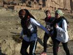 La maratón de Bamiyán, un asunto de mujeres en el valle de los budas gigantes