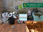La Guardia Civil desmantela un cultivo de marihuana en Pontecesures (Pontevedra)